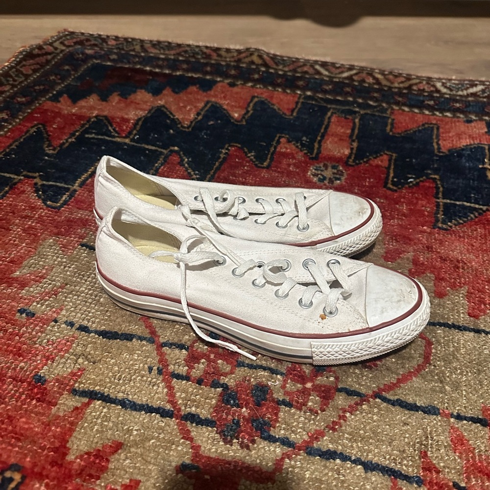Converse White Canvas Sneakers